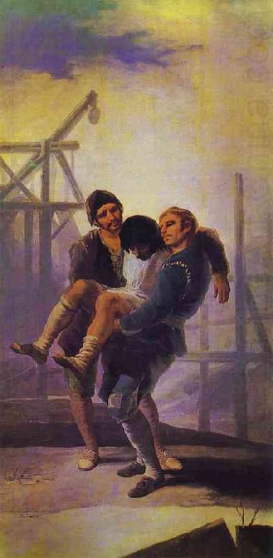 Francisco Jose de Goya The Injured Mason china oil painting image